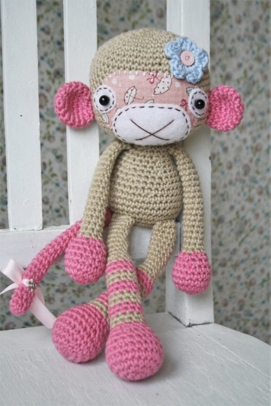 Amigurumi Monkey girl | Crochet toy pattern | lilleliis