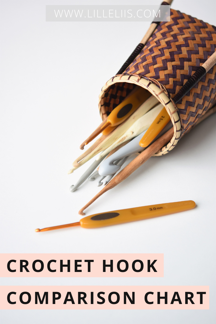 Crochet hook comparison chart, Crochet tips and tricks