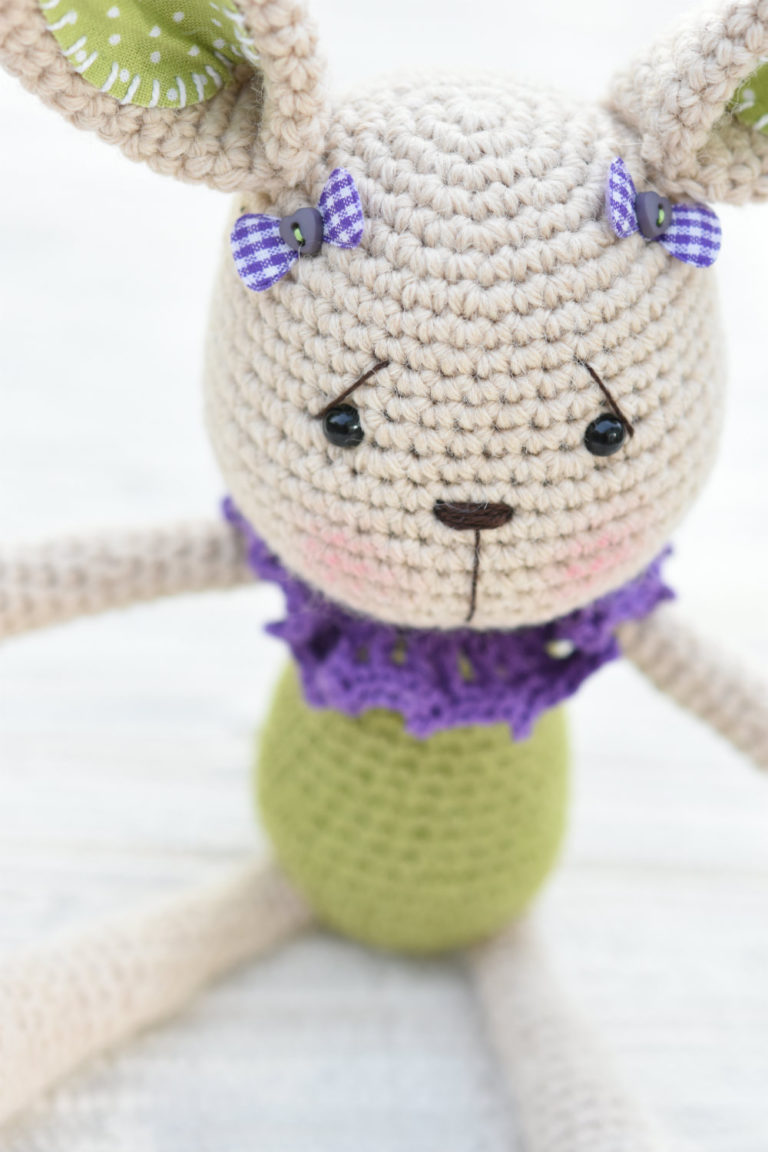 Lace collar bunny pattern | Amigurumi crochet | lilleliis