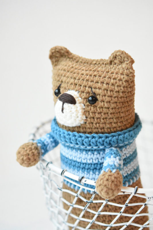 Lazybones bear pattern | Amigurumi crochet tutorial | lilleliis