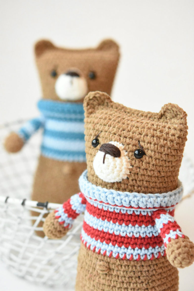 Lazybones bear pattern | Amigurumi crochet tutorial | lilleliis