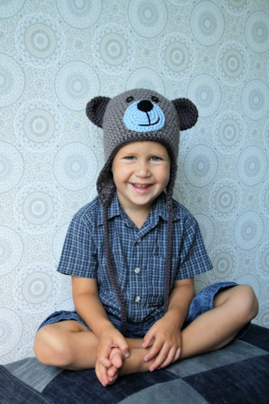 Baby Bear Hat, Bear Hat, Crochet Bear Hat, Crochet Baby Hat, Bear