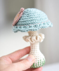 crochet mushroom baby gift