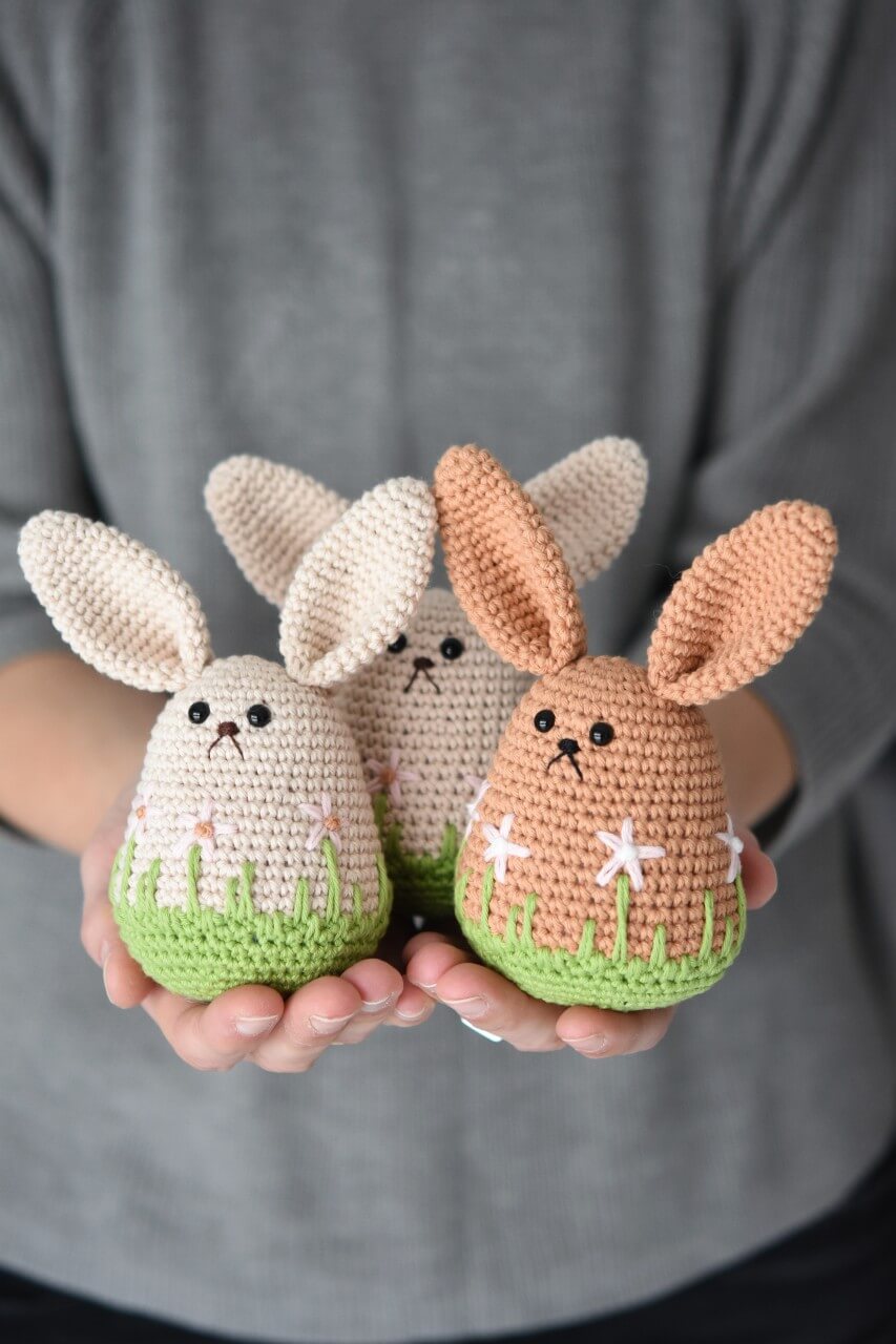 Spring bunny - amigurumi pattern | DIY Easter bunny eggs | lilleliis