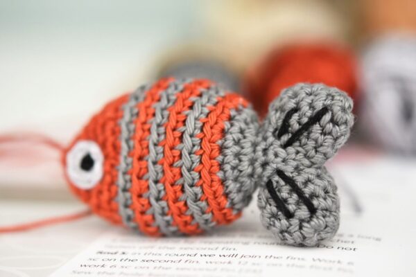 Amigurumi mini fish keychain | From Cuddly Amigurumi Toys | lilleliis