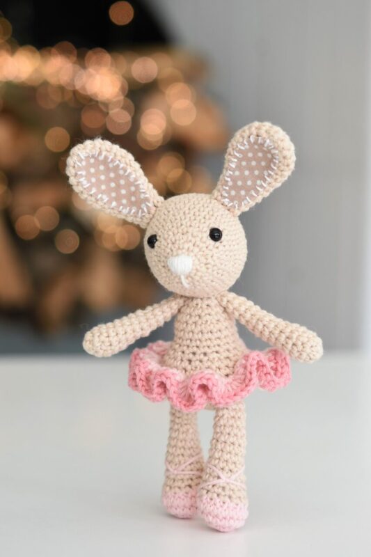 Crochet kit Amigurumi Ballerina Bunny DIY Stuffed Animal Toy Kit
