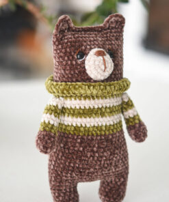 Crochet chenille bear