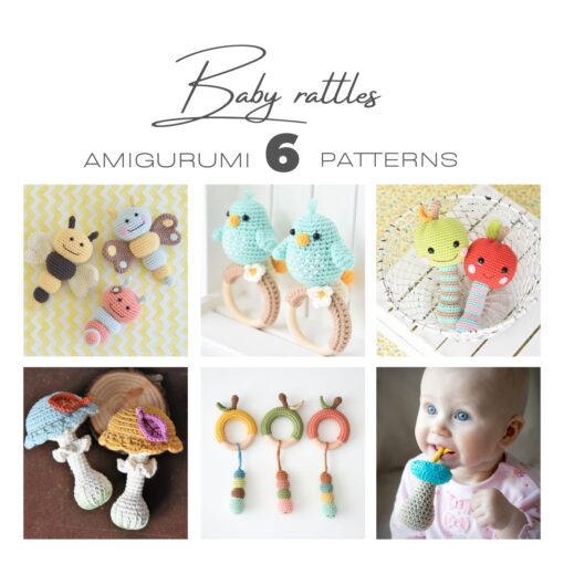 amigurumi baby rattles pattern bundle