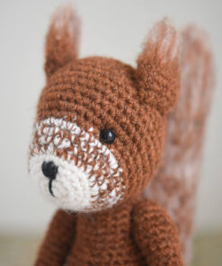 Crochet squirrel toy