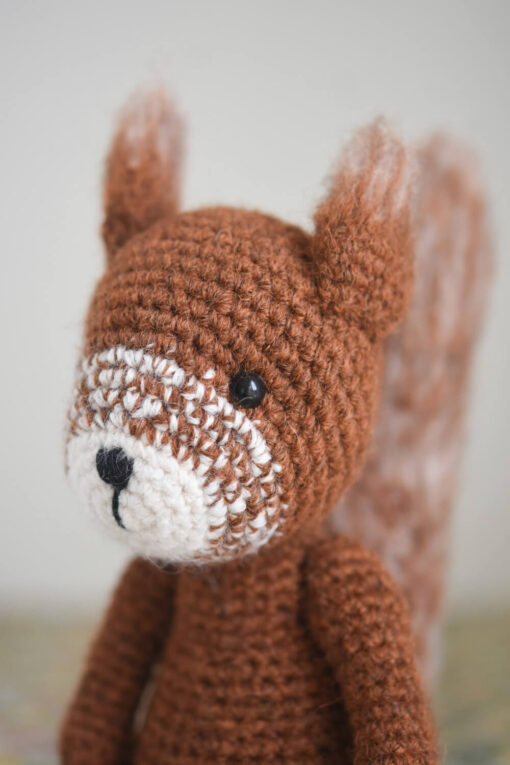 Crochet squirrel toy