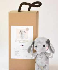 DIY baby elephant - amigurumi kit